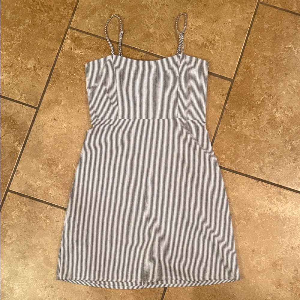 NWOT - BRANDY MELVILLE 
Blue and White Pinstriped Mini Dress